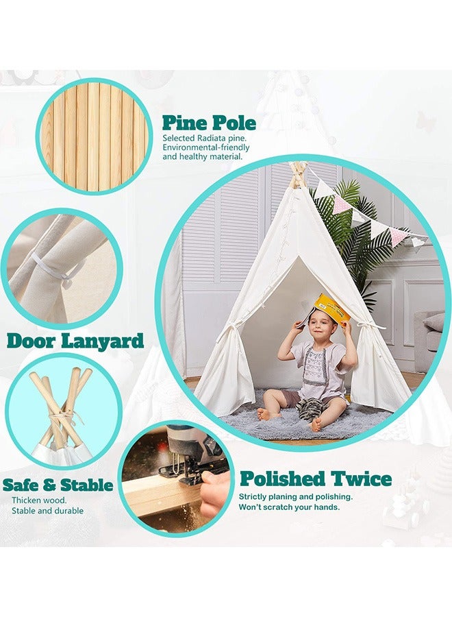 Indoor Home Teepee Tent for Kids Tipi Tent Kid Play Tents for Girl and Boy Foldable Children Playhouse  - Image 5