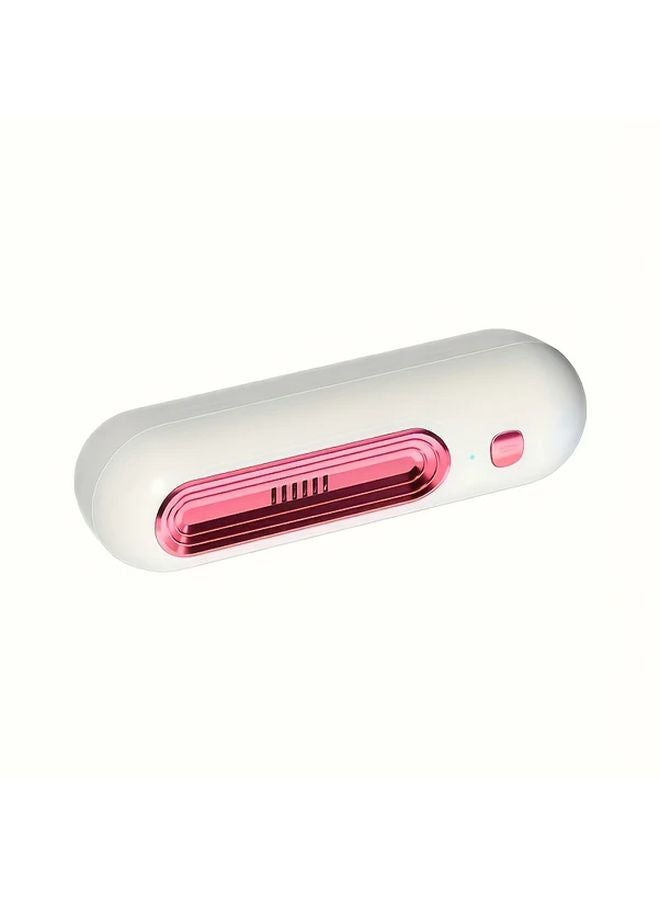 Pink USB Rechargeable Fridge Odor Remover Portable Air Purifier Battery Powered - Image 1