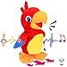 Hopearl Talking Parrot Repeats What You Say Walking Electric Interactive Animated Toy Speaking Plush Buddy Birthday Festival for Toddlers Birthday 8 - Image 2