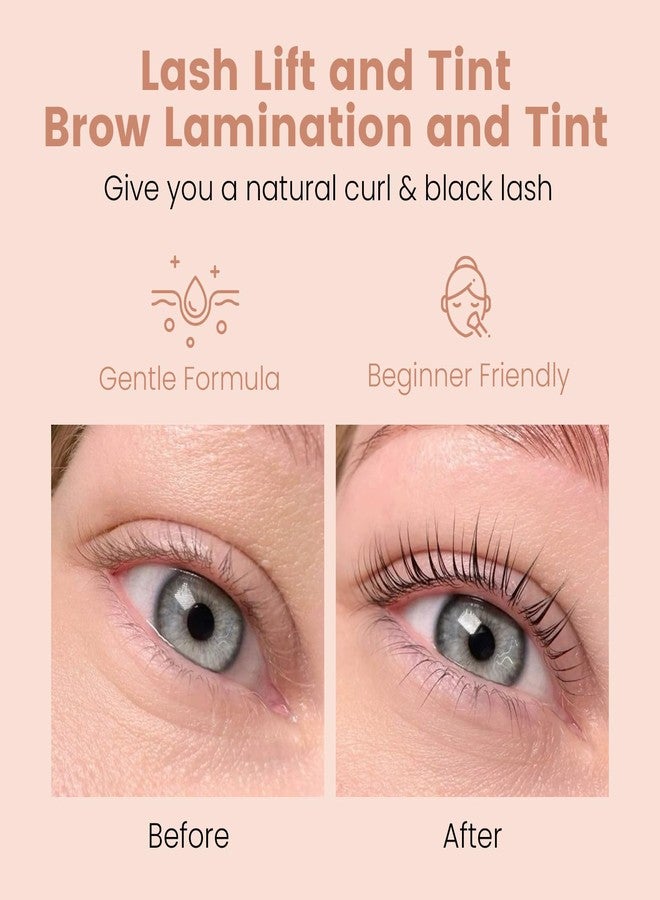 Libeauty Airless Pump Lash Lift and Black Color Kit, 4-in-1 Brow Lamination Kit with Lash Lift Ribbon, Eyelash Perm DIY Kit, Natural Black Color Gentle Formula with Salon Grade for Home Use - Image 2