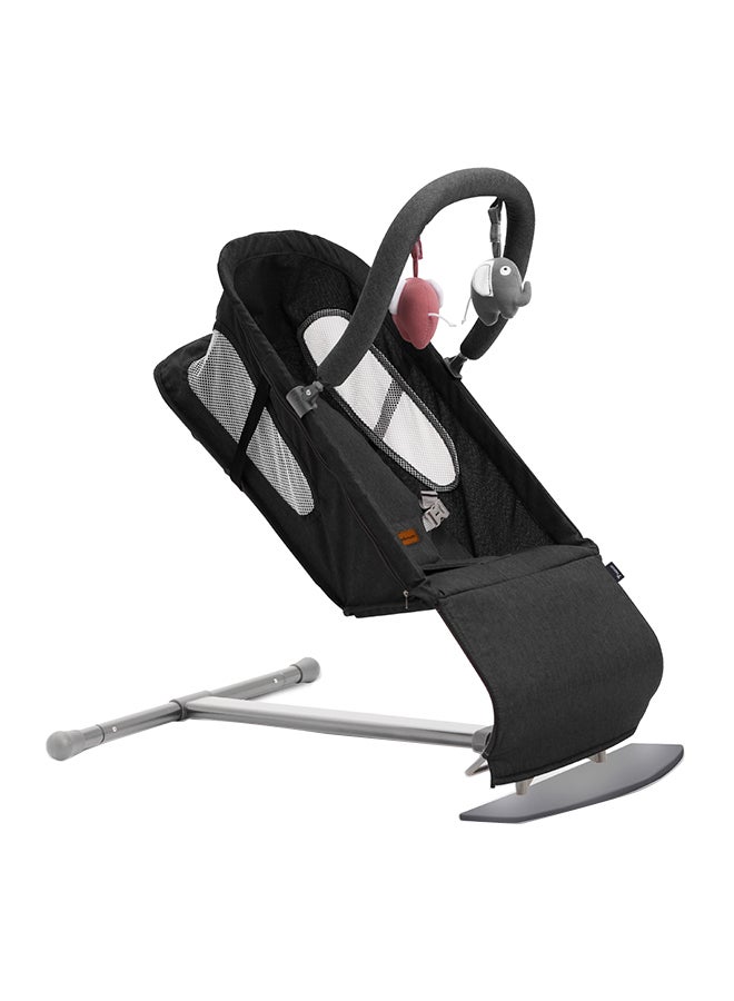 TEKNUM Baby Bouncer with Grab Toys - Black - Image 1