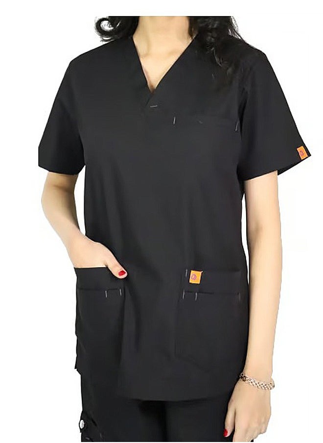 OXYGEN - Oxygen Unisex Scrub Set - Black B123 - Image 1