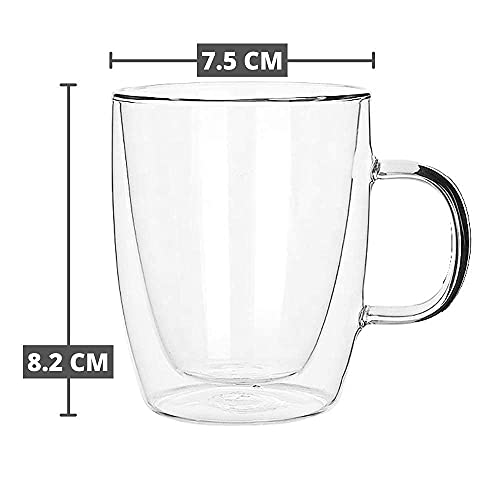 Femora Double Wall Cup Borosilicate Glass - 170 Ml, Multicolor - Image 4