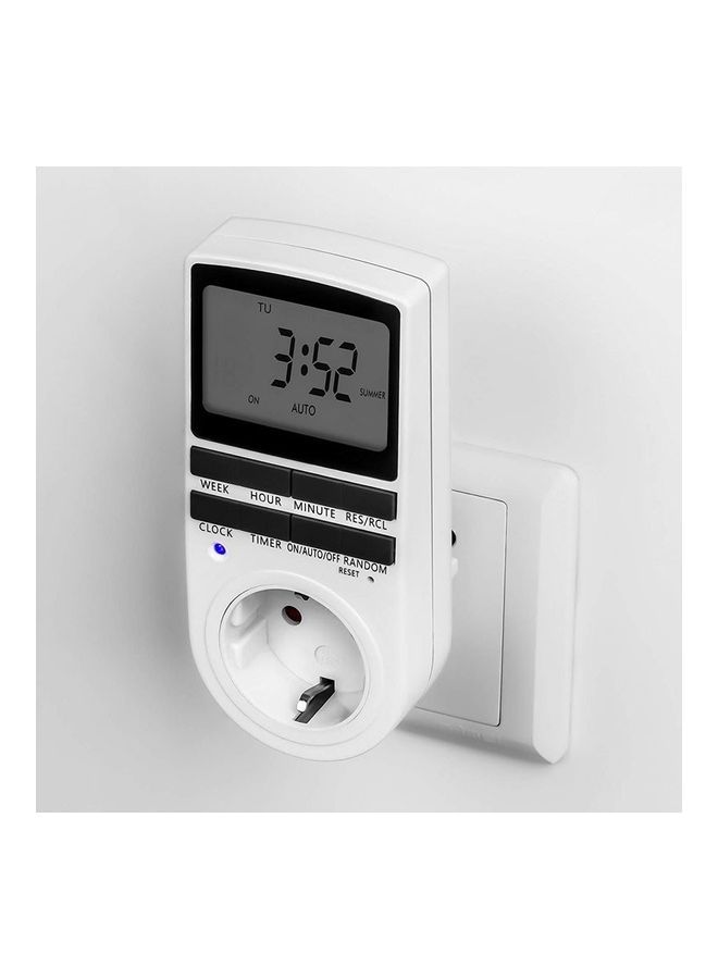 NIBEMINENT Power Socket Timer Switch Outlet Time Clock White - Image 2