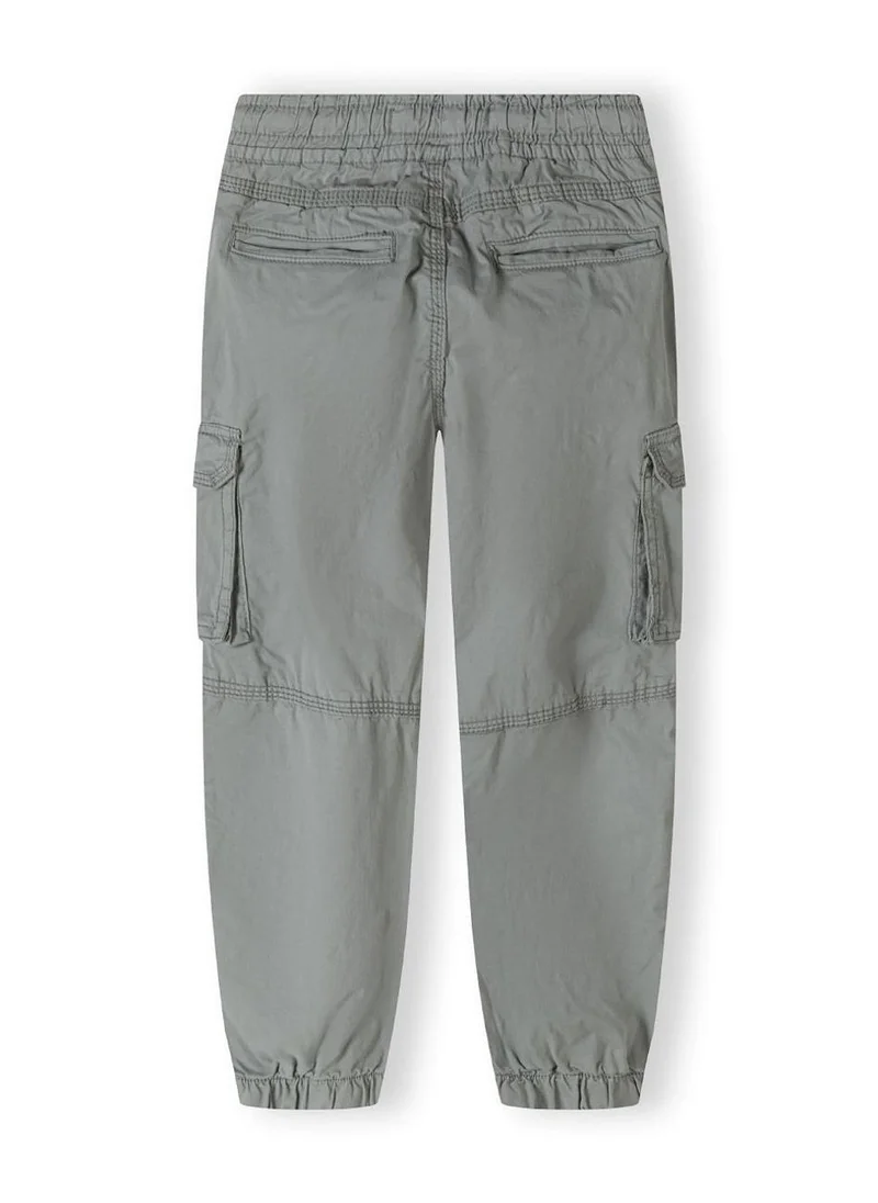 MINOTI Boys' Cargo Pants with Elastic Waist and Cuffed Ankles
