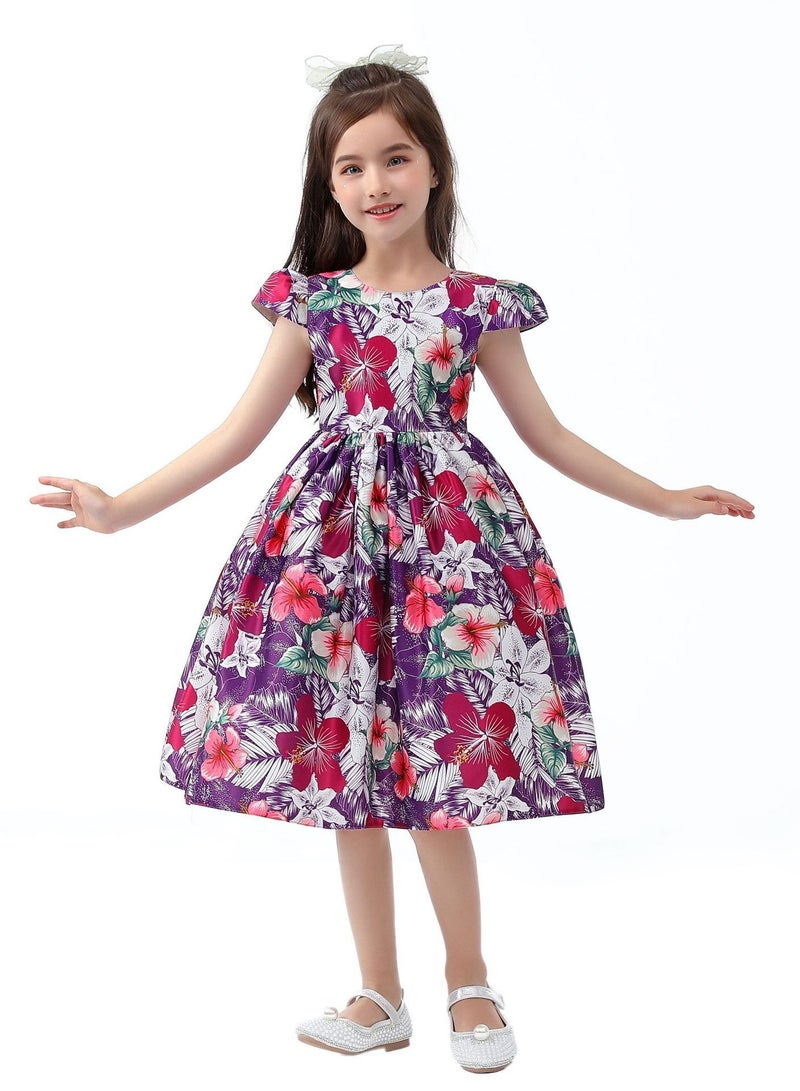 Fashion Girls Princess Dress Multicolour - Image 1