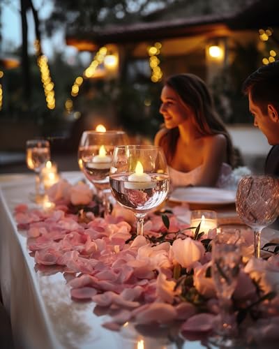 Homemory 200 Hours 24 Pack Flameless Floating Candles, Warm White Led Flickering Tealight Candles in Bulk, Decor for Wedding, Party, Centerpiece, Pool, Christmas - Image 5