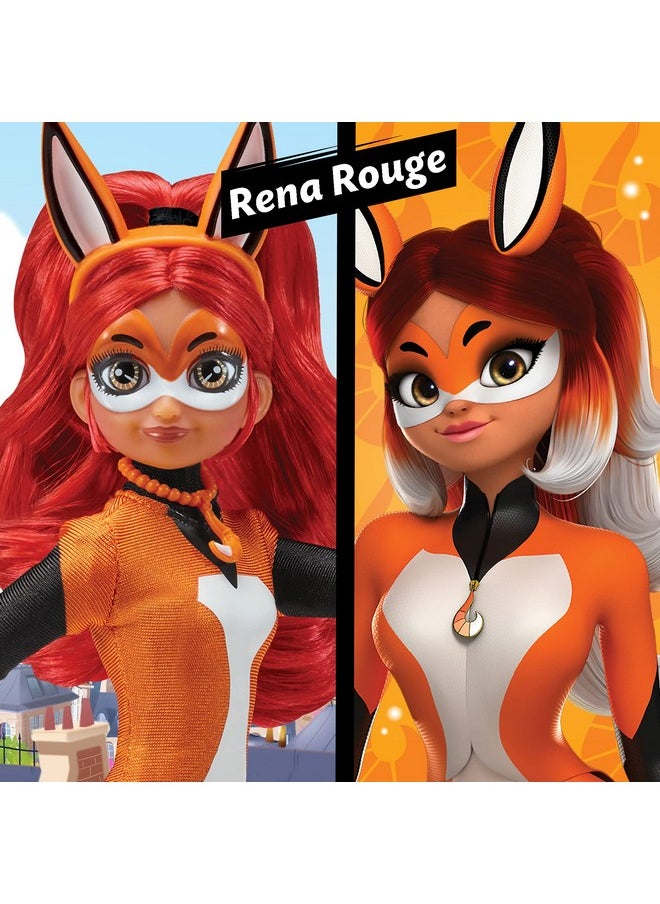 Miraculous Miraculous Rena Rouge Doll 10.5" Fashion Doll with Accessories and Trixx Kwami by Playmates Toys, Orange  - Image 5
