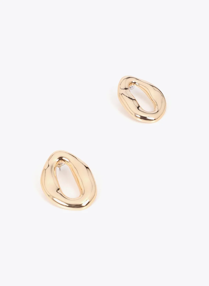 لولا كساديمونت Embossed Metal Link Earrings