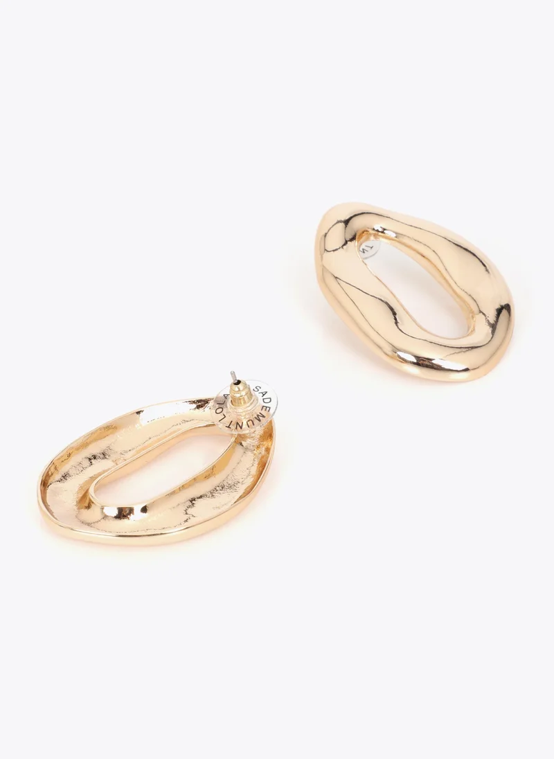 لولا كساديمونت Embossed Metal Link Earrings