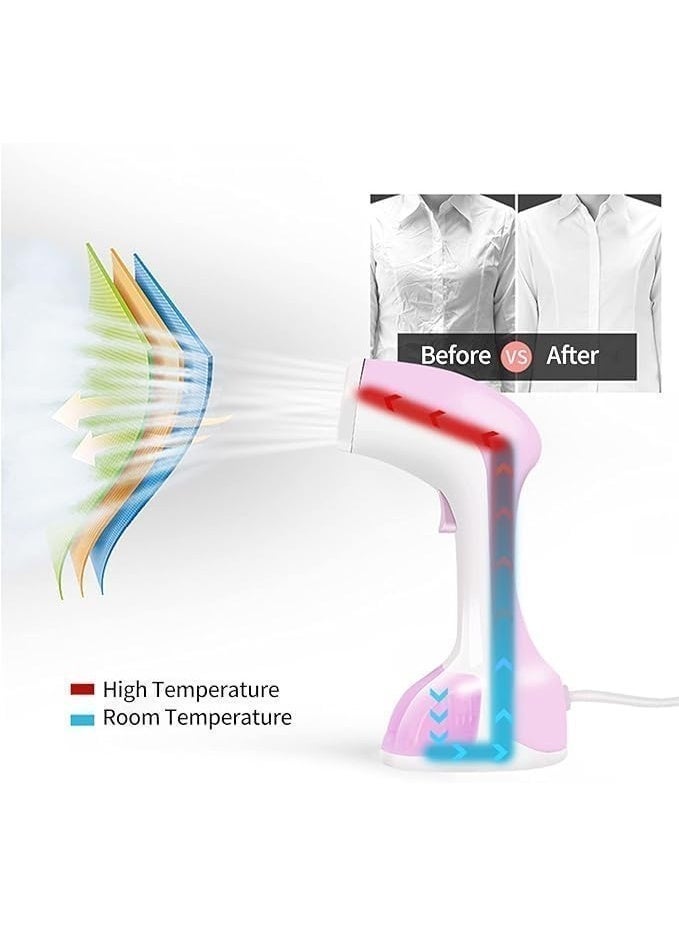 Handheld Garment Steamer - Portable Fabric Steamer with Brushes - Image 4