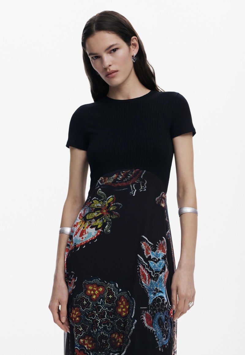 Desigual Women's Dress Designed by Mr. Christian Lacroix Black - Image 5