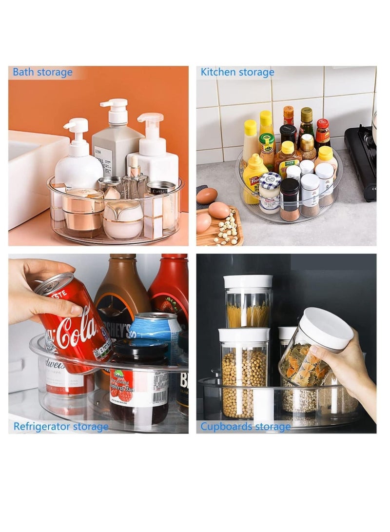 سكاي تاتش قطعة واحدة من منظم المطبخ القابل للدوران 360 درجة للمطبخ والخزانة والمخزن وأسطح العمل والثلاجة - Image 5