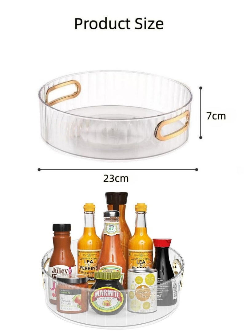 سكاي تاتش قطعة واحدة من منظم المطبخ القابل للدوران 360 درجة للمطبخ والخزانة والمخزن وأسطح العمل والثلاجة - Image 3