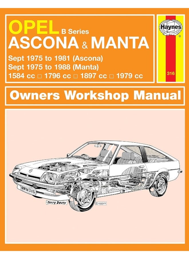 Opel Ascona & Manta (B Series) (Sept 75 - 88) Haynes Repair Manual  - Image 1