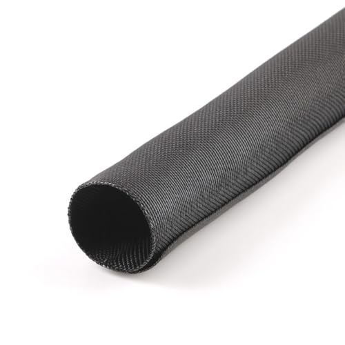 MGI SpeedWare Woven Mesh Split-Sleeve Wire Loom for High-Temperature Automotive Harness and Home Cable Management 25 feet (3/4") - Image 1