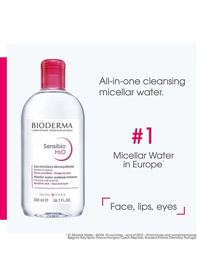 Bioderma Sensibio H2O Soothing Micellar Cleansing Water Clear 500ml - Image 2