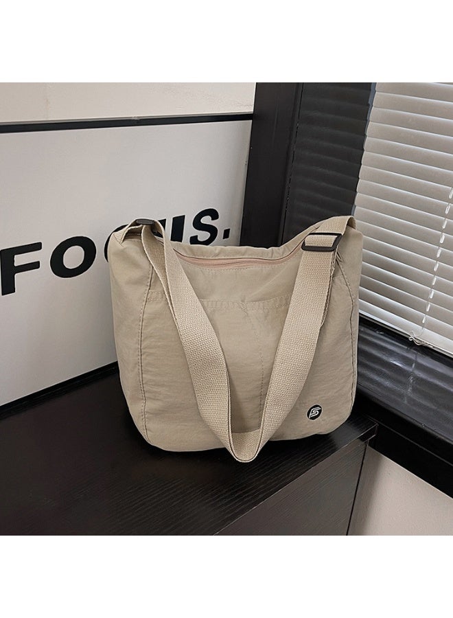Solid Color Waterproof Nylon Crossbody Bag, Large Capacity Shoulder Bag for Women, Students, and Daily Commute - Image 5