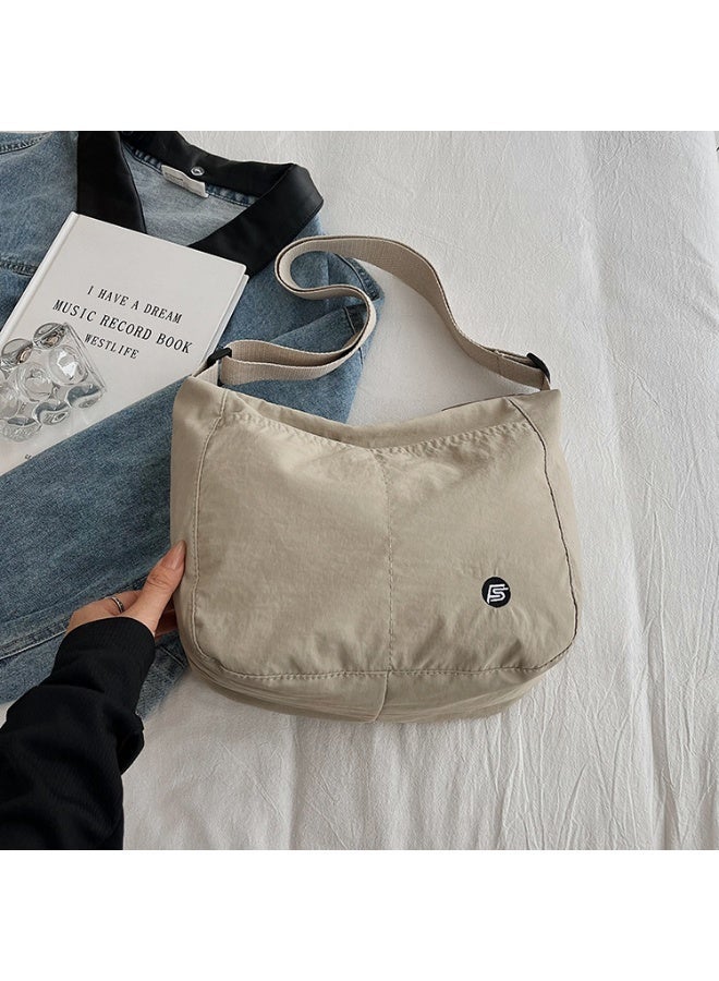 Solid Color Waterproof Nylon Crossbody Bag, Large Capacity Shoulder Bag for Women, Students, and Daily Commute - Image 2