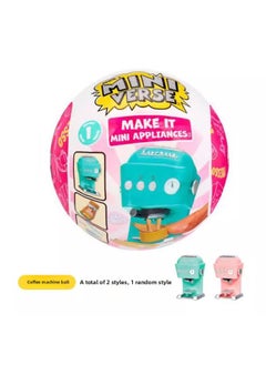 Miniverse Mini Home Appliance Ball Series Second Generation Cotton Candy Machine Shaved Ice Cake Ice Cream Machine Miniature Toy-Color:[coffee Coffee Machine Ball] 1 Random Style