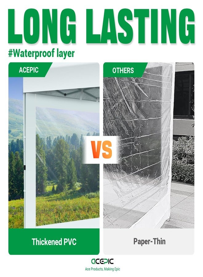 Acepic Clear Window Sidewalls, Set of 3 - Image 4