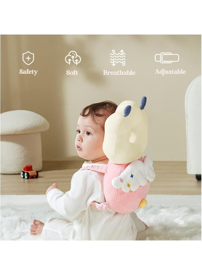 Baby Head Protector Adjustable Baby Head Protection Backpack with Baby Knee Pads for Crawling Soft Breathable and Wearing Safety Baby Head Protector for Crawling Walking  - Image 3