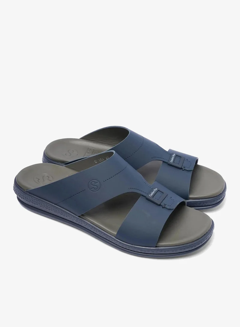 كومفورت بلس صنادل رجالية مريحة بتصميم كلاسيكي بحزام - كحلي