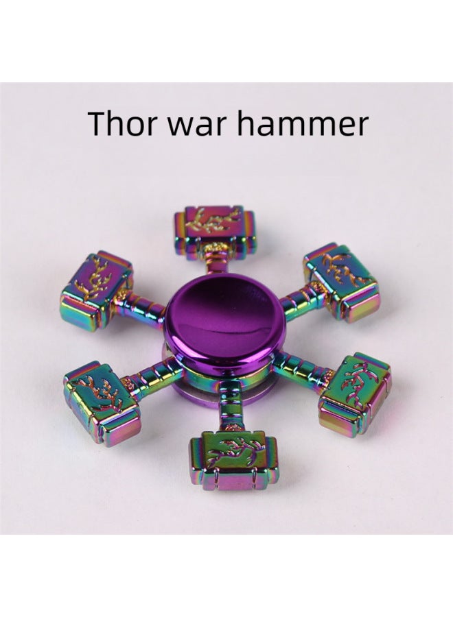 Fingertip Gyro Metal Digital Math Finger Luminous Crystal Children Explosions Stall Decompression Toys Wholesale-Color:Metal Lotus-Specifications:Plastic Box/white Paper Box (optional Default Plastic Box)  - Image 5