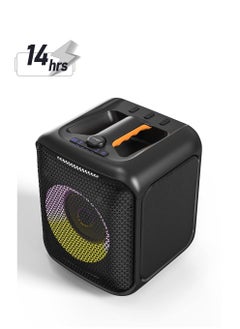 F&D F&d Pa100 40W Bluetooth Party Speaker With 14 Hours Play Time, Multicolor light , Supporting Bluetooth ,USB , Aux , Wireless Mic , Built-in rechargeable battery , Wireless mic  - Image 1