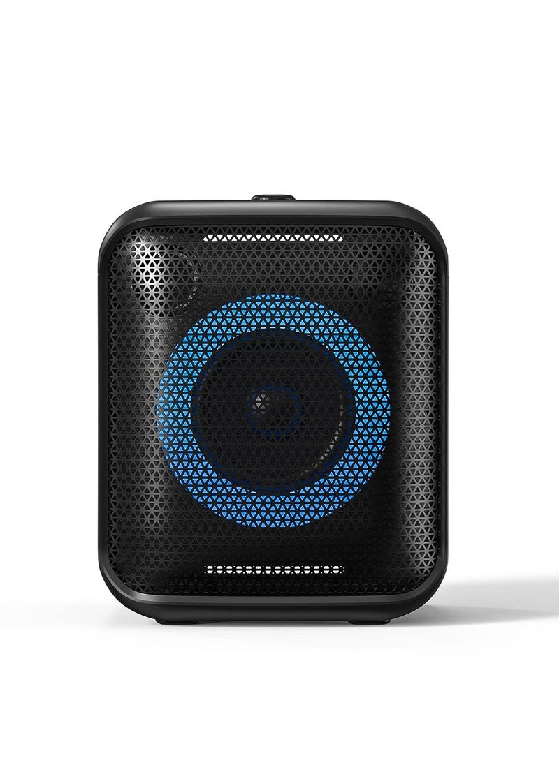 F&D F&d Pa100 40W Bluetooth Party Speaker With 14 Hours Play Time, Multicolor light , Supporting Bluetooth ,USB , Aux , Wireless Mic , Built-in rechargeable battery , Wireless mic  - Image 2