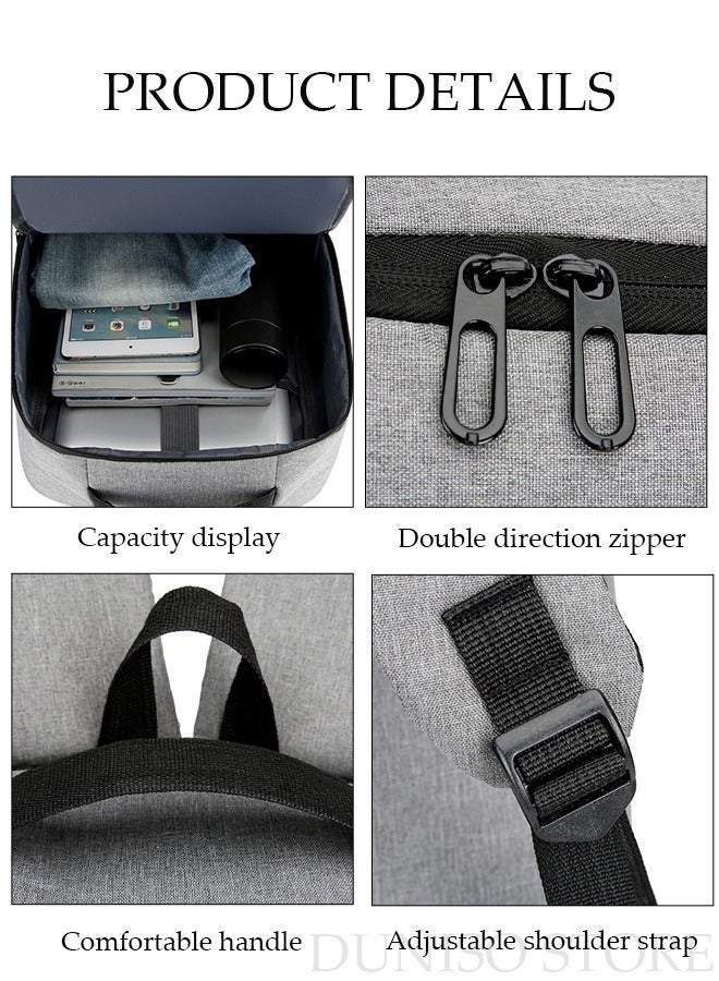 DUNISO Travel Laptop Backpack Lightweight Carry On Backpack with USB Charging Port Multi Compartment Backpack with Large Capacity Weekender Luggage Waterproof and Dustproof Business Bookbag  for Work School Travel Flight - Image 3