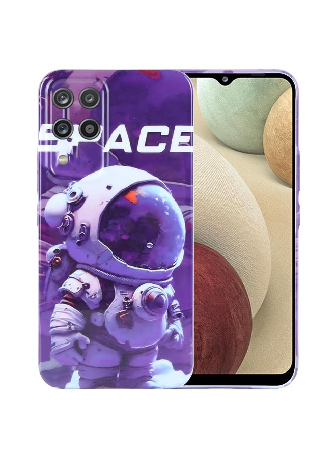 اس-توب جراب لهاتف Samsung Galaxy A12 بنمط مرسوم عليه رسمة وثقب دقيق من الكمبيوتر الشخصي - Image 1