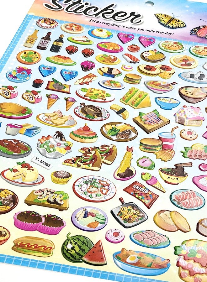 ASHOPANU 3D Puffy Junk Food, Land & Water Animals Stickers for Kids-Set of 3 - Image 5