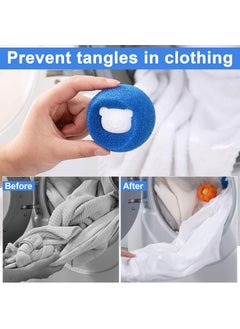 SUNBEET SUNBEET Hair Catcher for Washing Machine Pack of 6 Washing Balls Reusable Nylon Laundry Balls Lint Balls for Washing Machine Washing Machine Ball for Removing Pet Hair Lint Dog Hair Pack Of 6  - Image 2