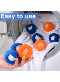 SUNBEET SUNBEET Hair Catcher for Washing Machine Pack of 6 Washing Balls Reusable Nylon Laundry Balls Lint Balls for Washing Machine Washing Machine Ball for Removing Pet Hair Lint Dog Hair Pack Of 6  - Image 5