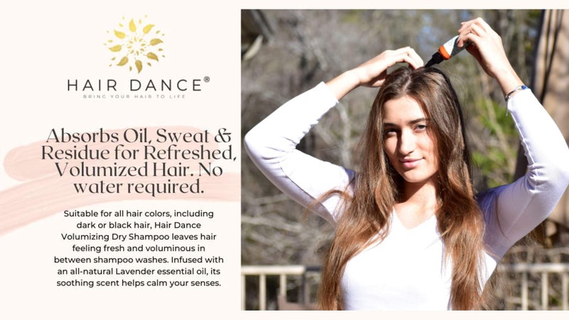 Hair Dance Dry Shampoo Volume Powder | Natural & Organic Ingredients | Non-Aerosol | Made in USA | Talc & Corn Free | For Blonde and Dark Hair | Lavender Oil Scented | 1 Ounce - Image 5