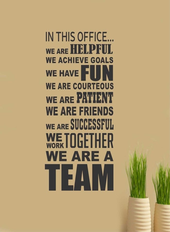 Asmi Collections Asmi Collection Vinyl Wall Sticker, 60 x 96 cm, Black-AT033, 20 in, Quotes - Image 1