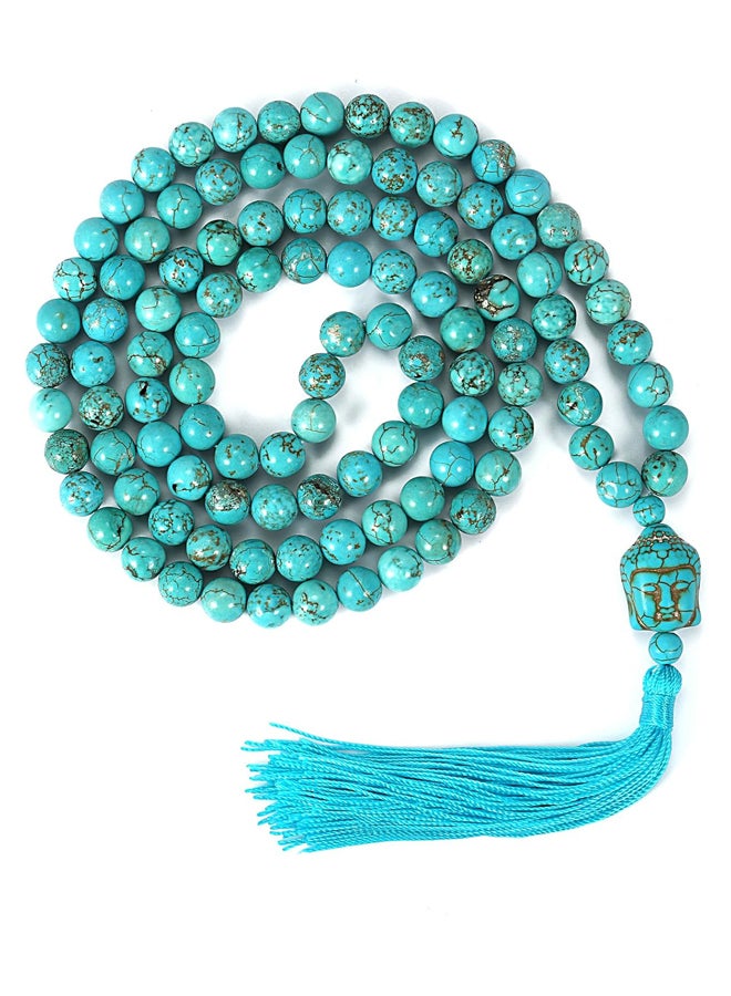 108 Mala Beads 8mm Natural Bracelet Healing Gemstone Yoga Meditation Hand Knotted Mala Prayer Bead Necklace  - Image 4
