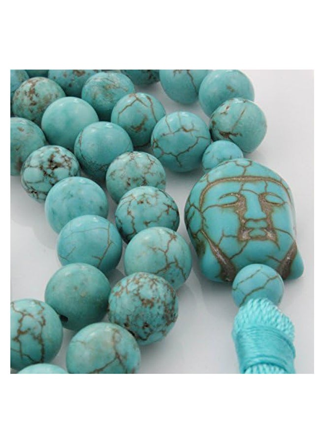 108 Mala Beads 8mm Natural Bracelet Healing Gemstone Yoga Meditation Hand Knotted Mala Prayer Bead Necklace  - Image 3