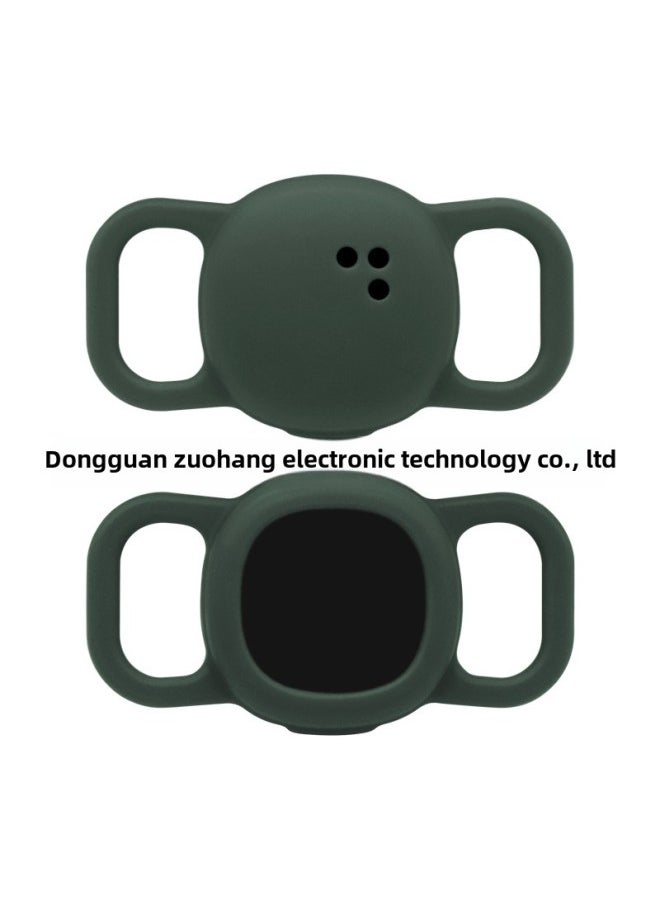 Generic - Suitable For 2024tile Sticker Silicone Protective Case Pet Anti-lost Tracker Protective Case-Color:Dark Green-Applicable Models:Small Size: 15mm - Image 1