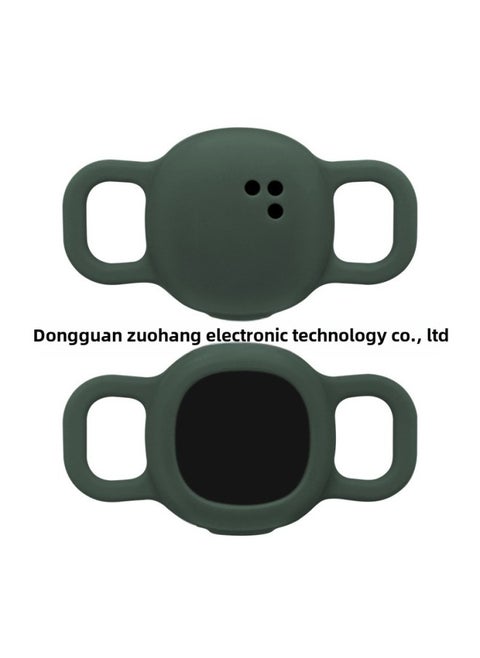 Suitable For 2024tile Sticker Silicone Protective Case Pet Anti-lost Tracker Protective Case-Color:Dark Green-Applicable Models:Small Size: 15mm