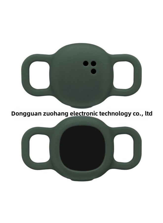 Generic - Suitable For 2024tile Sticker Silicone Protective Case Pet Anti-lost Tracker Protective Case-Color:Dark Green-Applicable Models:Small Size: 15mm - Image 1