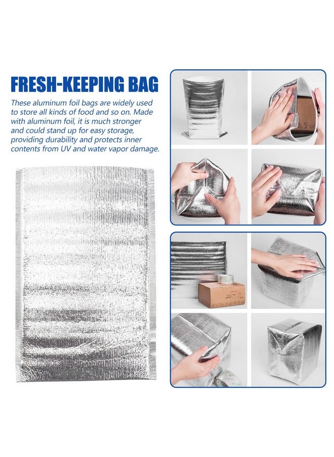 Hemoton - 20Pack Foil Insulated Box Liners Insulated Shipping Boxes Containers Thermal Box Liners For Frozen And Hot Food, Insulation Bags Leakproof Cold Shipping Boxes For Frozen Fish, Meat 7.8X11.8 Inches - Image 1
