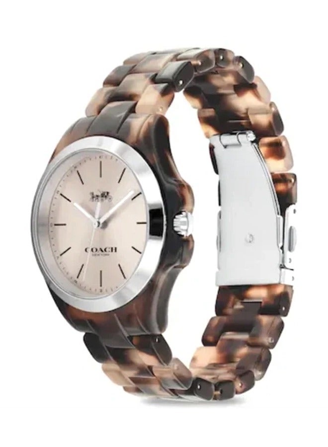 COACH Women's Analog Round Shape Alloy Wrist Watch 14503822 38 Mm - Image 1