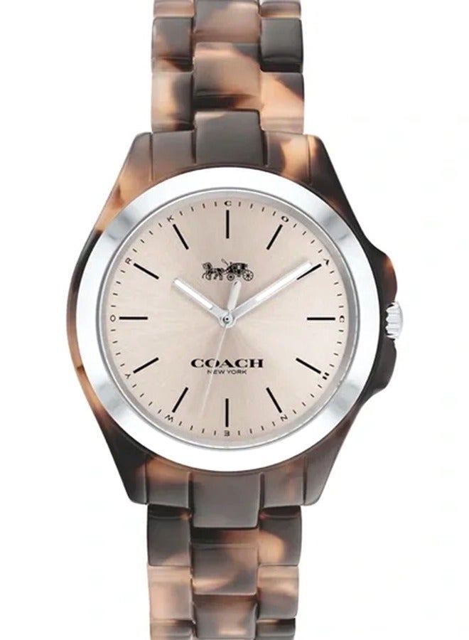 COACH Women's Analog Round Shape Alloy Wrist Watch 14503822 38 Mm - Image 2