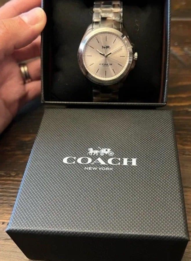 COACH Women's Analog Round Shape Alloy Wrist Watch 14503822 38 Mm - Image 4