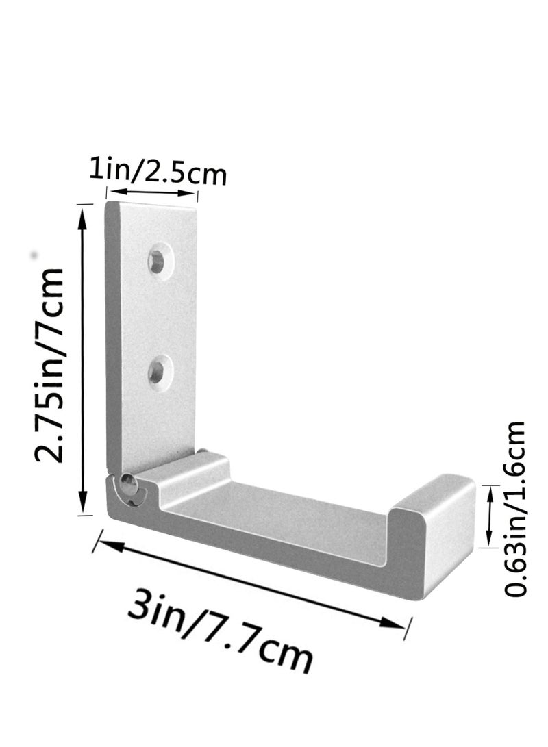 5 Pcs Folding Coat Hooks Wall Hooks for Hanging Coat Towel Hooks Hardware Heavy Duty Aluminum Alloy Headphone Holder Hooks No Rust Wall Mounted Bags Fitness Equipment - Image 5