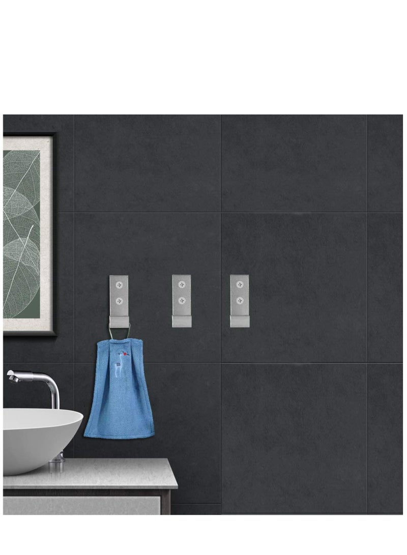 5 Pcs Folding Coat Hooks Wall Hooks for Hanging Coat Towel Hooks Hardware Heavy Duty Aluminum Alloy Headphone Holder Hooks No Rust Wall Mounted Bags Fitness Equipment - Image 3