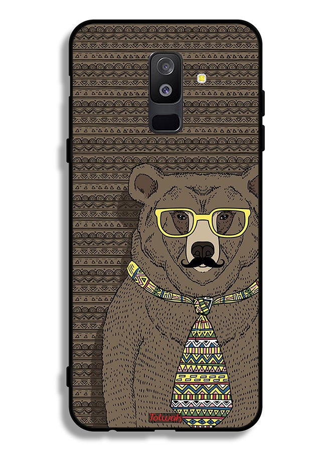 Tolwak Samsung Galaxy A6 Plus (2018) Protective Case Cover Mr Wolf - Image 1