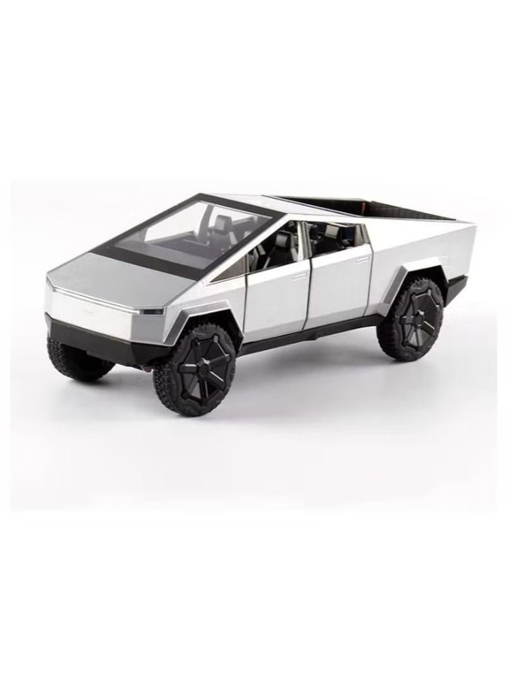 Dream Zone Tesla Cyber truck Pickup, 1:24 Scale Alloy Die cast Model Car - Image 1